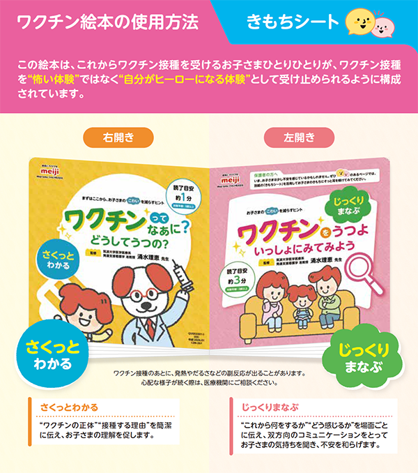 ワクチン絵本の使用方法